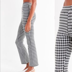 Urban Outfitters Checkered Casey Kick Flare Pant